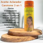 ACEITE CAROTONE MÁXIMO EFECTO. CONCENTRADO. ELASTICIDAD, REDUCE LAS MANCHAS OSCURAS, ACLARA EL TONO. 65ML