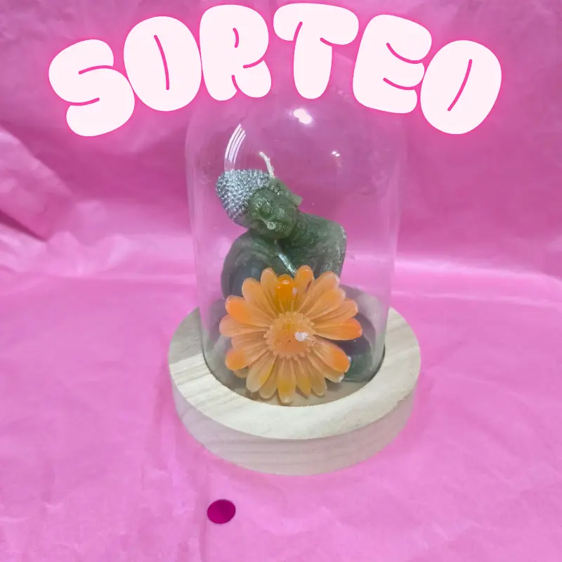 SORTEO VELÓN CÚPULA BUDA CON FLOR. UNGIDA Y RITUALIZADA. AROMATERAPIA