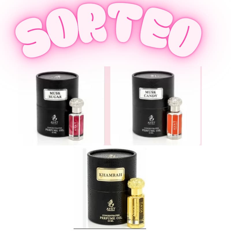 SORTEO PERFUME INTIMO AYAT. A ELEGIR Khamrah, CANDY O SUGAR