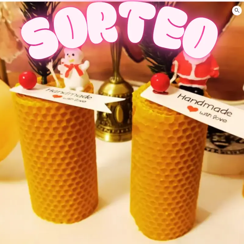 SORTEO VELÓN Solsticio Dorado. VELAS ARTESANALES MIEL PANAL. VARIOS MODELOS A ELEGIR