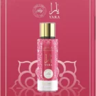 🌸 Bruma YARA CANDY – Body & Hair Mist 250 ml DUBAI FLOWERS Dulzura que encanta, frescura que empodera. YARA CANDY es una bruma corporal y capilar que fusiona el encanto oriental con notas golosas irresistibles. Diseñada para mujeres que desean irradiar alegría, coquetería y magnetismo en su día a día, esta fragancia ligera y envolvente despierta la niña diosa que habita en ti. ✨ Pirámide olfativa Salida: Grosella negra y mandarina verde – chispeantes y vibrantes Corazón: Fresa caramelizada y gardenia – dulzura floral adictiva Fondo: Almizcle blanco y maderas suaves – sensualidad cálida y persistente 🌺 Usos energéticos y ritualísticos Bruma de alegría matinal: Rocía sobre cuerpo y cabello al despertar, visualizando una nube rosa que activa tu energía juguetona. Ritual de atracción dulce: Antes de salir, aplica en puntos energéticos (cuello, muñecas, cabello) mientras repites: “Soy dulzura que encanta, luz que atrae”. Conexión con la niña interior: Úsala tras el baño, acompañada de música suave y afirmaciones de ternura. 🧴 Presentación técnica Contenido: 250 ml – 8.4 FL.OZ Tipo: Bruma perfumada para cuerpo y cabello Marca: Dubai Flowers Aplicación: Pulverizar a unos 20 cm sobre piel y cabello. Evitar contacto con ojos. 🌟 Frase canalizada para ficha “Yara Candy es el susurro de tu esencia más dulce: libre, encantadora, luminosa. Que cada gota te recuerde que tu luz también sabe jugar.”
