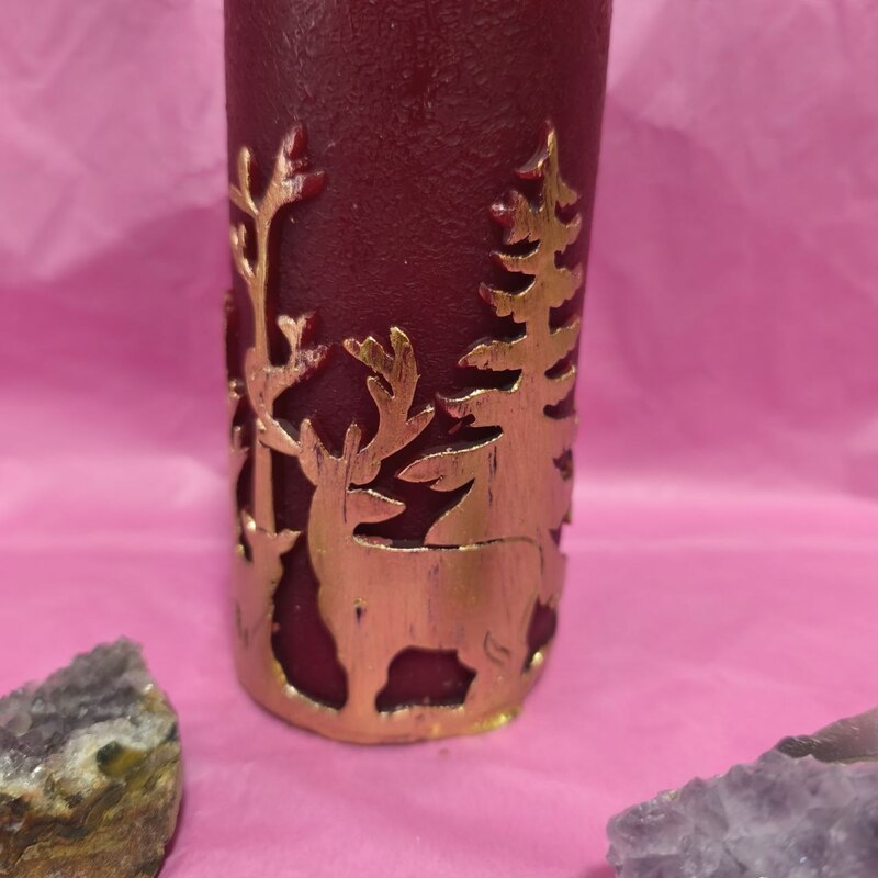 VELÓN GRANDDE CIERVO NAVIDAD. UNGIDA Y RITUALIZADA.