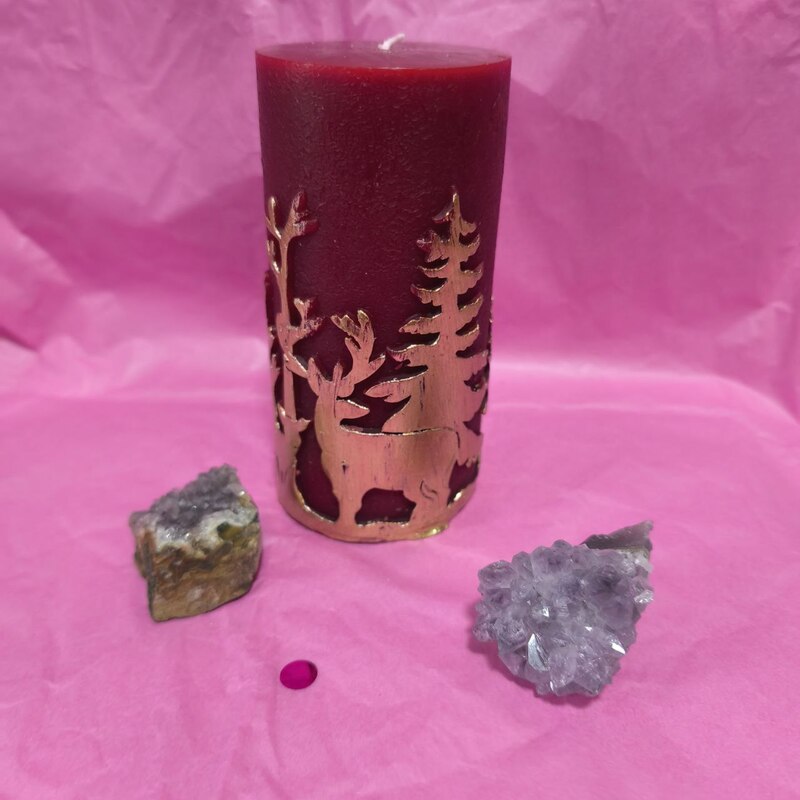 VELÓN GRANDDE CIERVO NAVIDAD. UNGIDA Y RITUALIZADA. VELÓN GRANDDE CIERVO NAVIDAD. UNGIDA Y RITUALIZADA.