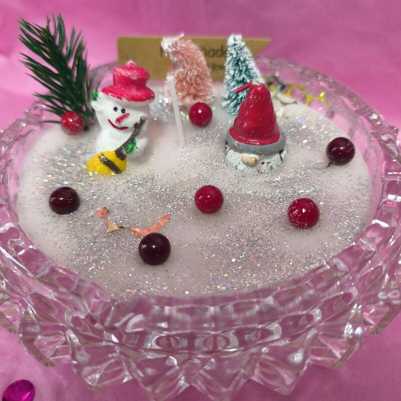 VELÓN TARDE NEVADA DE NAVIDAD. UNGIDA Y RITUALIZADA. AROMATERAPIA