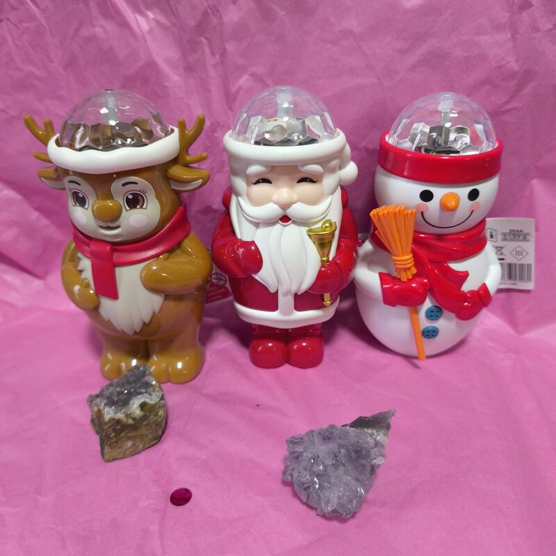 MUÑECOS DE NAVIDAD CON LUCES. CREA AURORAS BOREALES. VARIOS MODELOS
