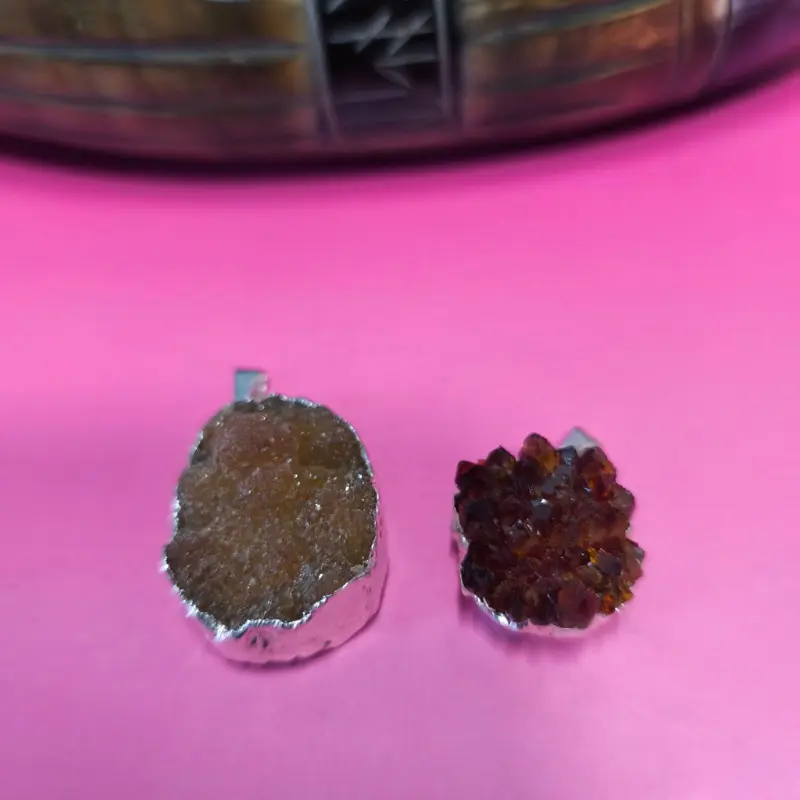 Colgante drusa citrino 30-40MM