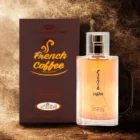 ☕ PERFUME FRENCH COFFEE – Crown Perfumes (Al Rehab) Eau de Parfum · 50ml · Unisex 🧴 Descripción general El French Coffee de Crown Perfumes (Al Rehab) es un perfume gourmand que captura la esencia del café recién hecho con un toque dulce y cremoso. Su fragancia es intensa, cálida y envolvente, ideal para quienes disfrutan de aromas dulces y sofisticados con personalidad. 🌿 Pirámide olfativa Notas de salida: café recién molido y especias suaves. Notas de corazón: caramelo, vainilla y crema láctea. Notas de fondo: cacao, almizcle y maderas cálidas. 📌 Características del producto Tipo: Eau de Parfum Formato: Spray vaporizador Contenido: 50ml Marca: Crown Perfumes (Al Rehab) Presentación: Frasco compacto y elegante, ideal para uso diario o llevar en bolso/mochila. 💡 Beneficios Aroma dulce y envolvente con gran fijación. Perfecto para quienes buscan fragancias gourmand con notas de café y vainilla. Versátil: adecuado para uso diario y ocasiones especiales. Práctico formato de 50ml, fácil de transportar. 📖 Modo de uso Pulverizar sobre la piel limpia, especialmente en cuello y muñecas. Reaplicar según la intensidad deseada. Evitar el contacto con los ojos. 🎯 Público objetivo Personas que buscan una fragancia dulce, cálida y moderna, con un carácter gourmand y un toque de café, perfecta para quienes disfrutan de perfumes originales y con personalidad.
