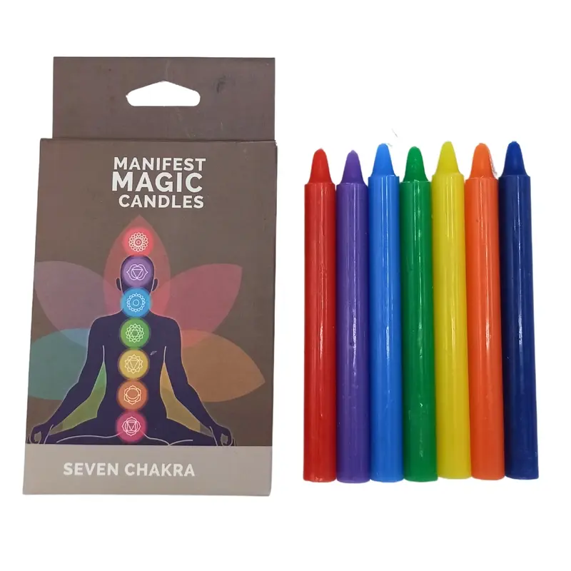 Pack de Velas Mágicas 7 chakras (pack de 7)