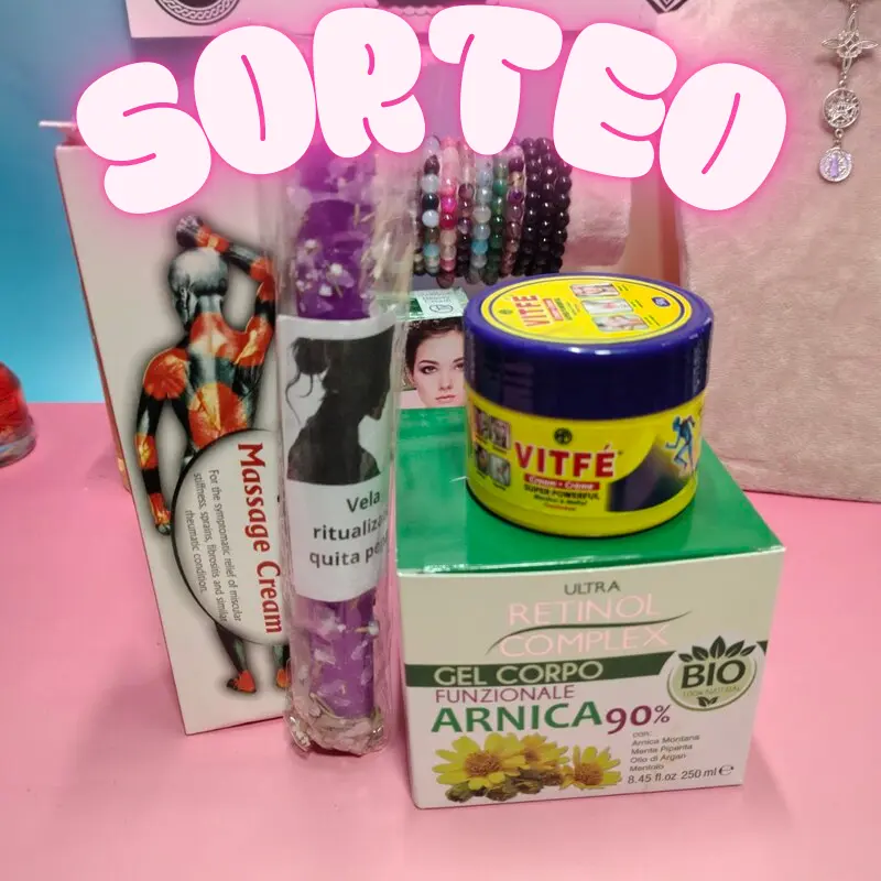 SORTEO PACK CURATIVO: CREMA RADIAN, CREMA VITFÉ. VELA QUITAPENAS. CREMA DE ÁRNICA 90%