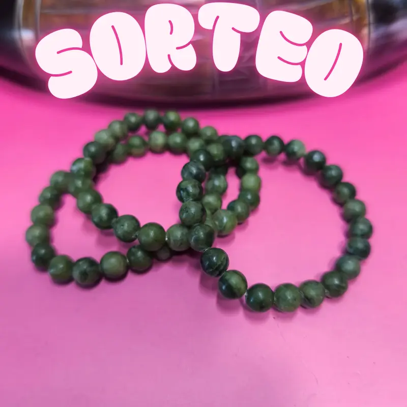 SORTEO PULSERA BOLA 8mm JADE CANADIENSE. CALIDAD A+++