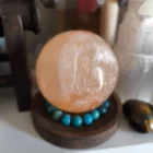 Esfera Selenita Naranja 10 Cms Aprox CALIDAD A+++