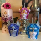 VELÓN HÉCATE. REINA DE LAS BRUJAS. PINTADO A MANO. Protección energética, transformación, cambio y Potenciación mágica