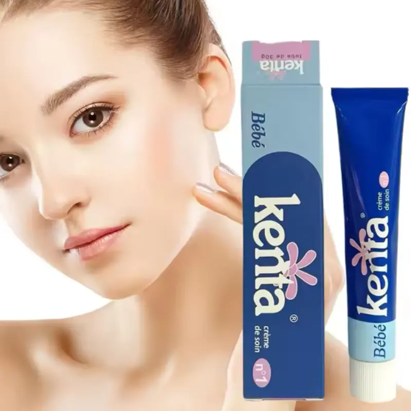 Crema calmante suave Kenta Bébé para piel sensible. Hidratación profunda. Antiacné. Protectora. Regeneradora.Calmante, Cuidado facial y corporal. 30GR