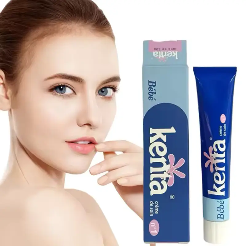 Crema calmante suave Kenta Bébé para piel sensible. Hidratación profunda. Antiacné. Protectora. Regeneradora.Calmante, Cuidado facial y corporal. 30GR