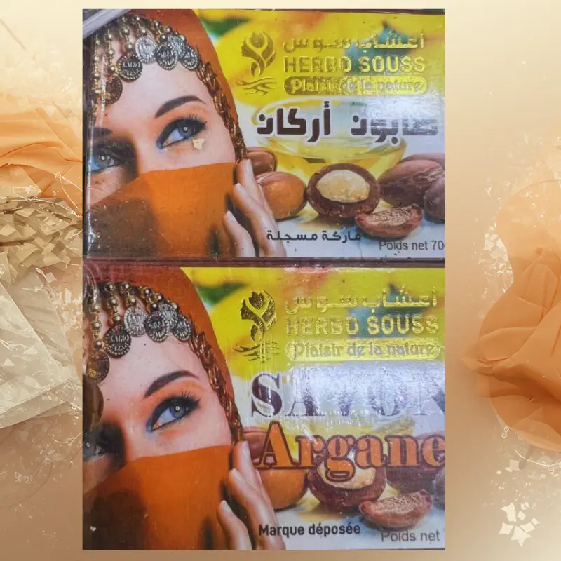 JABÓN ACEITE ARGÁN. HERBO SOUSS. 70 GR