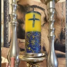 VELÓN GIGANTE SAN JUDAS TADEO EDICIÓN ESPECIAL. PINTADO A MANO CON ORACIÓN