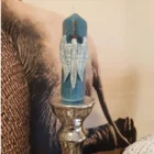 VELÓN GIGANTE ALAS Y ESPADA ARCÁNGEL SAN MIGUEL EDICIÓN ESPECIAL. PINTADO A MANO CON ORACIÓN