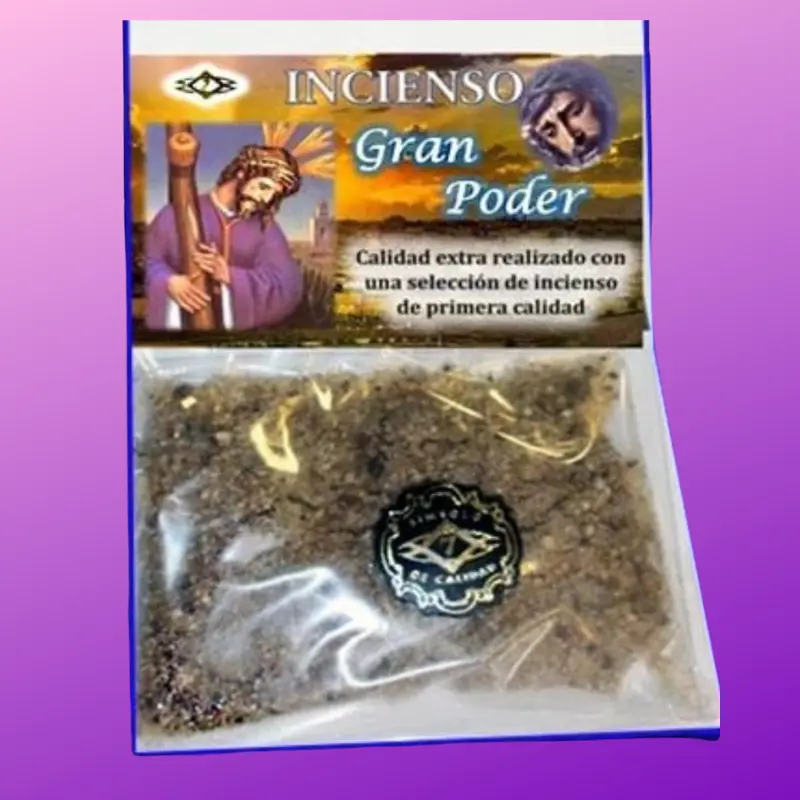 PAQUETE INCIENSO DEL GRAN PODER EN RESINA