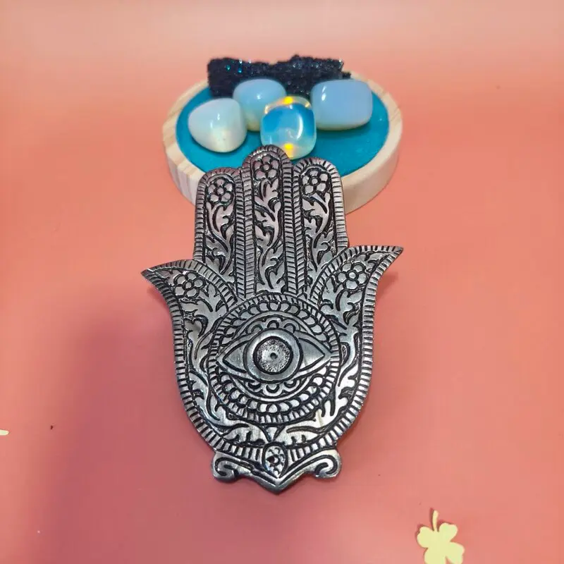 PORTA INCIENSO MANO DE FÁTIMA PARA VARILLA Y CONO