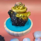 VELÓN CALDERO DE BRUJAS EDICIÓN LIMITADA : ABRECAMINOS . VELA PROTECCIÓN PINTADA A MANO