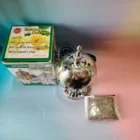 QUEMADOR INCIENSO ELÉCTRICO PARA INCIENSO DE RESINA, PASTILLAS O MEZCLAS. ESTILO ÁRABE 22X9. PLATEADO