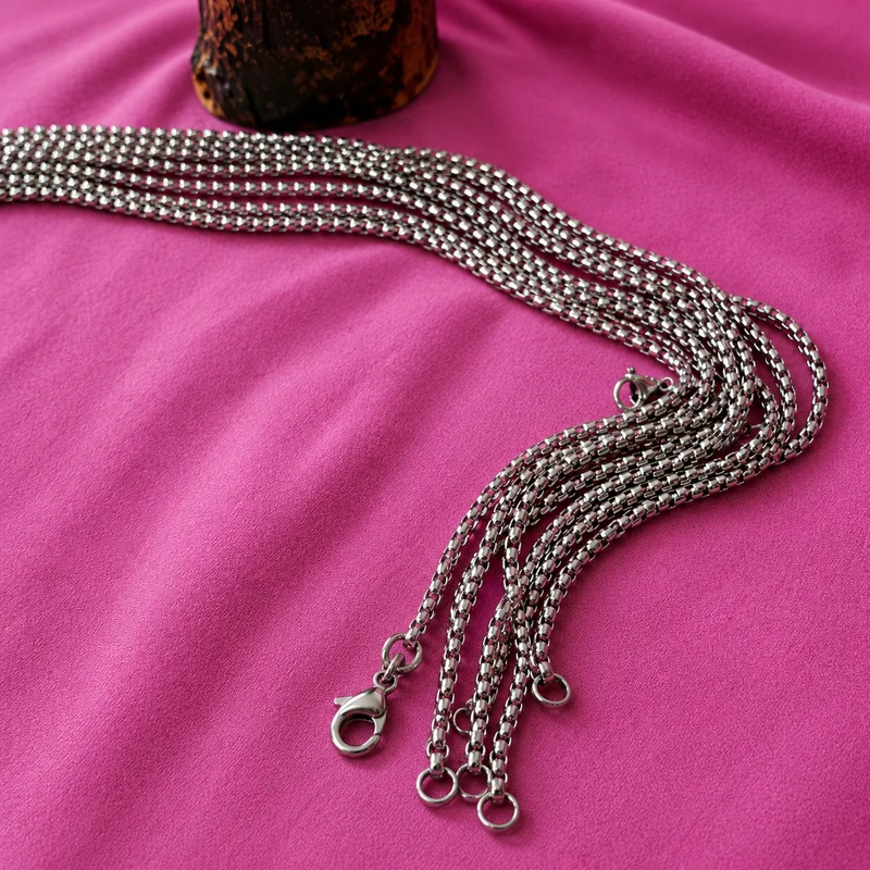 CADENAS DE ACERO INOXIDABLE DE 70 CM CON GROSOR DE 3 MM