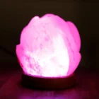 LÁMPARA SAL HIMALAYA ROSA DEL DESIERTO USB.
