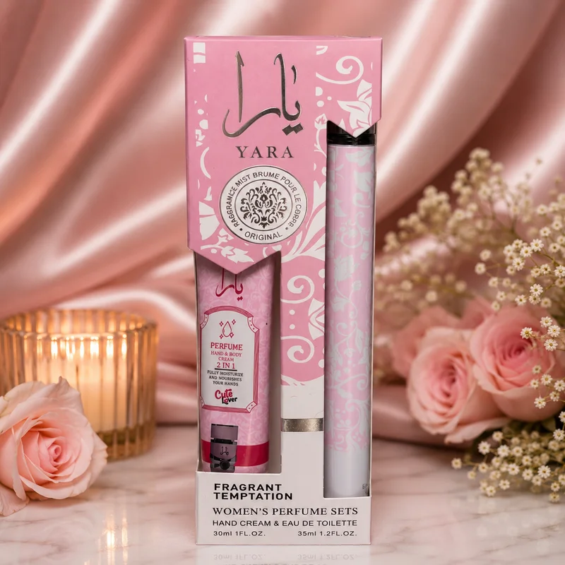 PACK YARA ROSA MINITALLA COLONIA 35ML Y CREMA DE MANOS 30ML