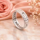 ANILLO ATLANTE DE ACERO INOXIDABLE DISEÑO ORIGINAL CON 4 BOQUETES. Varias tallas