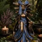 Figura de Hécate en resina de 16 cm