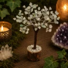 ÁRBOL MÁGICO DE LA VIDA de VENTURINA VERDE. 100 PIEDRAS.