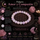 Pulsera Ritual Amor y Compasión con Cuarzo Rosa, Morganita y Piedra Luna Natural