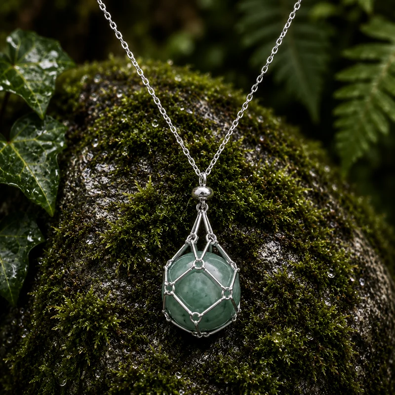 Collar acero portapiedras con adaptador
