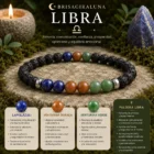 Pulsera Zodiaco Libra con Lapislázuli, Venturina Dorada y Venturina Verde