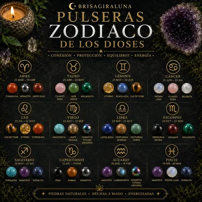 Coleccion Pulseras Zodíaco de los dioses