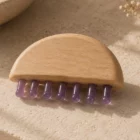 Masajeador Madera Puntas Amatista