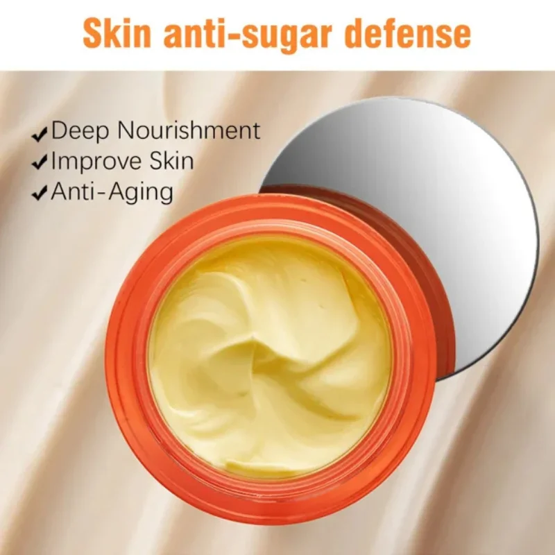 CREMA DE Suero de vitamina C Disaar Crema facial blanqueadora VC Reparadora Atenúa las pecas Elimina las manchas oscuras Melanina Aclara la piel Ácido hialurónico.