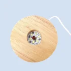 Base de luz led usb madera 10 cm