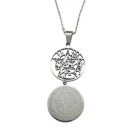 Collar Acero Tetragramaton San Benito Cadena 40+5 Cms. Doble protección