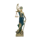 Figura En Resina Diosa De La Justicia 27x7 Cms Aprox Azul