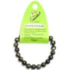 Pulsera De Rubi En Fucsita 8 mm