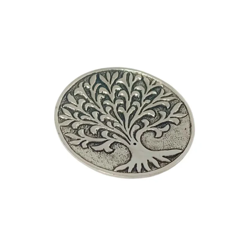 Porta Incienso De Metal Arbol De La Vida 10 Cms Aprox