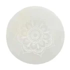 Cuenco Selenita Grabado Mandala 10 Cms Aprox