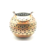 Portavelas De Metal 10 x 13 Cms Aprox. Oriente Paradise
