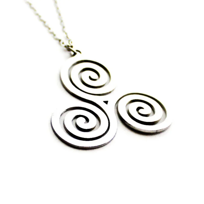 Collar Acero Trisquel 30 mm Cadena 40+5 Cms.