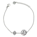 Pulsera Acero Con Dije Nudo De Bruja y Tetragramaton 2