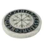 Plato Selenita Grabado Vegvsir 10 Cms Aprox