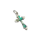 Colgante Plata 925 Cruz Con Abulón12X20 mm Aprox