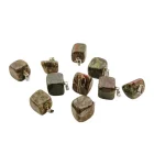 Colgante Rodados Piedra Sangre De Dragón 2 Cms Aprox Con Metal