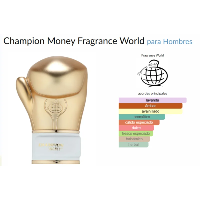 Champion Money Fragrance World para Hombres 100 ml